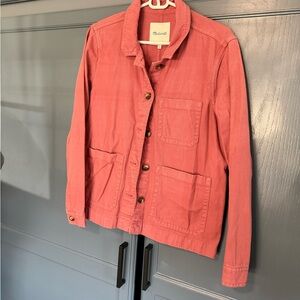 Madewell Coral Utility Jacket